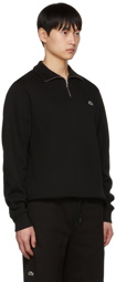 Lacoste Black Classic Half-Zip Sweater