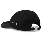 1017 ALYX 9SM - Stretch-Wool Twill and Leather Baseball Cap - Black