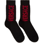 Versace Black and Red Big Socks
