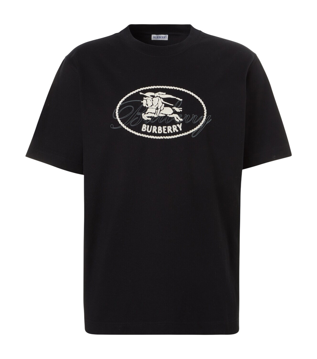 Burberry Men's Diagonal Stripe T-Shirt in Black Burberry