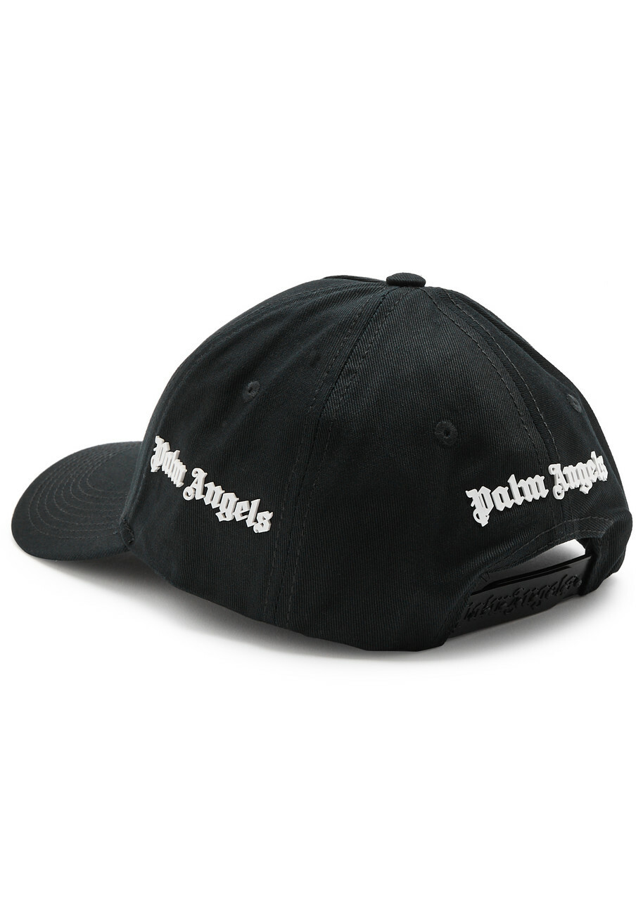 Palm Angels Logo-appliqué Cotton cap - Black - One Size Palm Angels