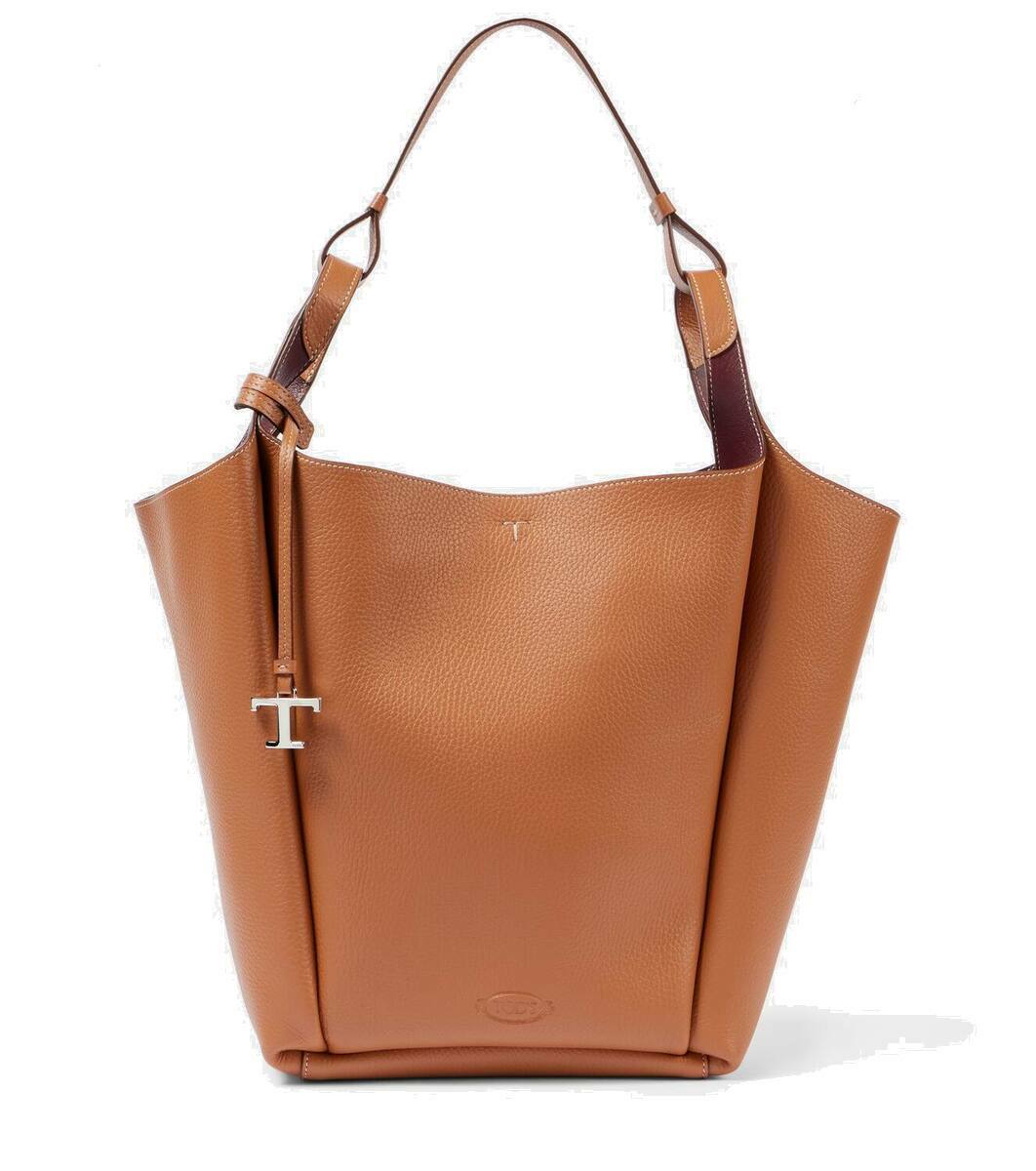 【関税＆送料込み】Tod'S Leather Medium Bucket Bags Tod's Zip Calf Leather Bucket Shoulder Bag | Neiman Marcus