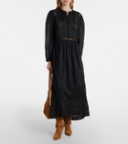 Marant Etoile Gisela lace-trimmed cotton maxi dress