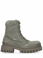 BALENCIAGA - Strike Cotton Canvas Combat Boots