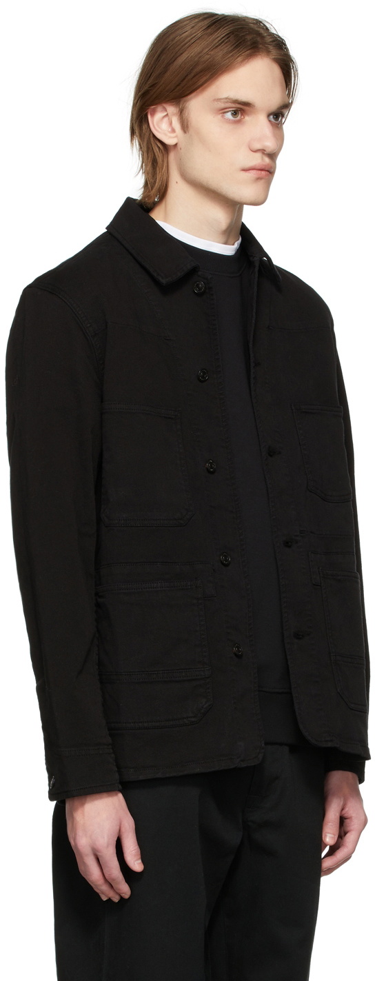 PS by Paul Smith Black Garment-Dye Chore Jacket PS by Paul Smith