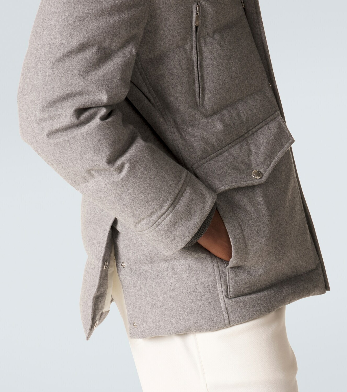 Brunello Cucinelli Wool flannel down jacket