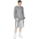 Comme des Garcons Homme Plus Silver Spark Sweater