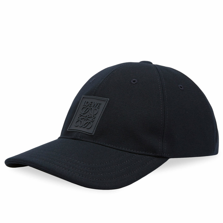 Photo: Loewe Men's Patch Logo Cap in Deep Navy 