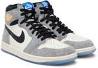 Nike Jordan Gray & White Air Jordan 1 Retro High OG Sneakers