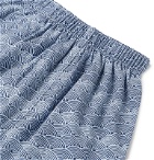 Sunspel - Striped Cotton Boxer Shorts - Blue
