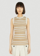 Durazzi Milano Rouches Cut-Out Knit Tank Top