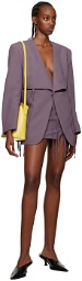 Yuzefi Purple Laced Miniskirt