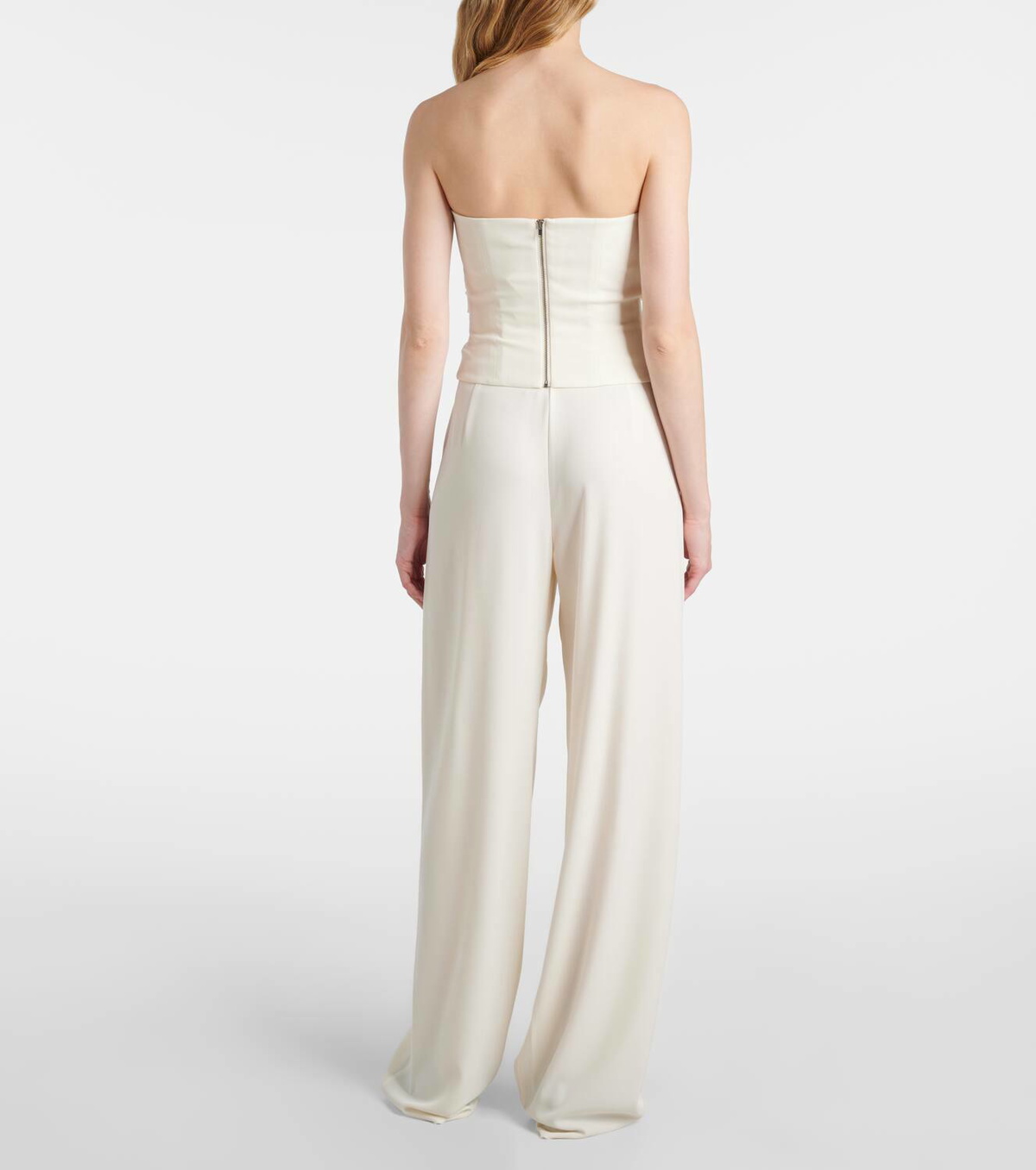 The Sei Strapless crêpe top
