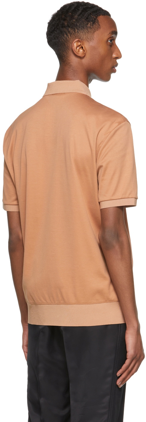 Giorgio Armani Orange Organic Cotton Interlock Polo