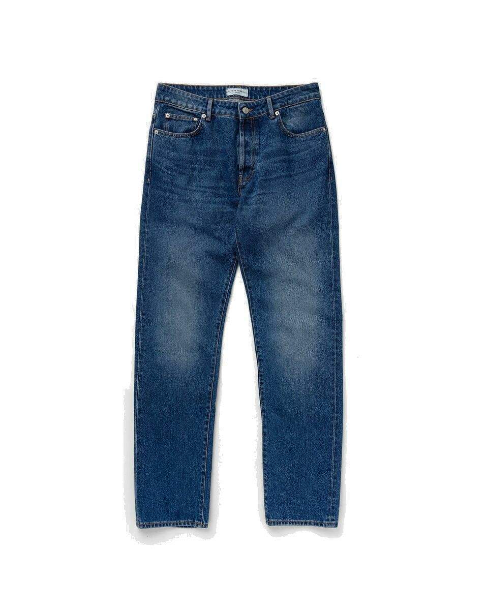 Photo: Officine Générale James 5 Pkt Cotton Gots Blue - Mens - Jeans