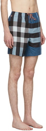 Burberry Blue Check Martin Swim Shorts