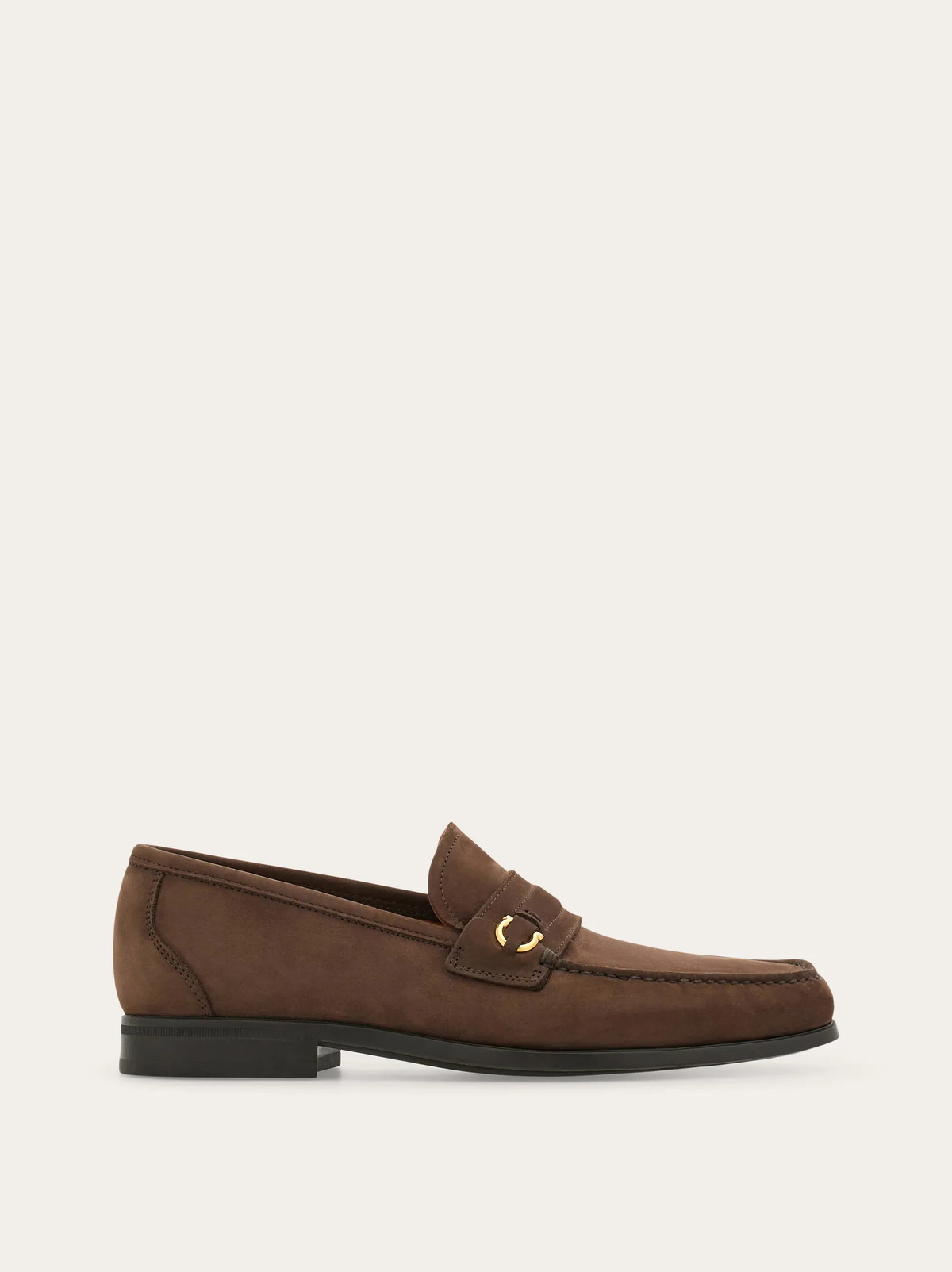 Ferragamo Mens Gancini loafer in Brown