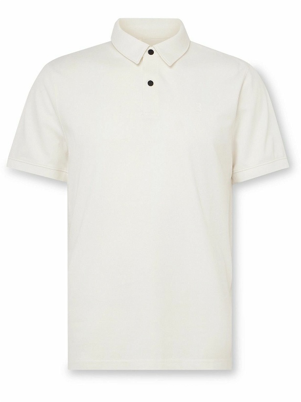 Photo: Bogner - Timo Cotton-Blend Piqué Golf Polo Shirt - White