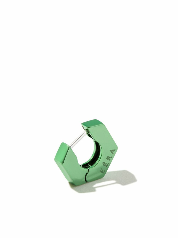 Photo: EÉRA 18K White Gold Dado Mini Single Hoop Earring