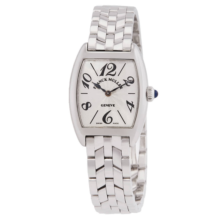 Photo: Franck Muller Cintree Curvex Hand Wind Silver Dial Watch 2251 MC PLAT