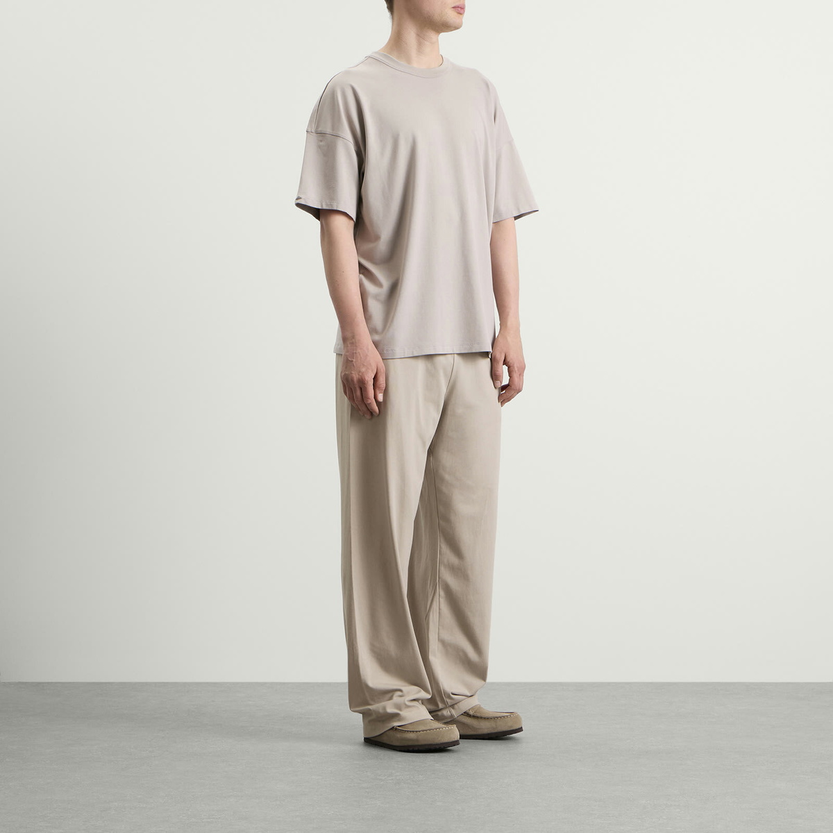 SKIMS Men's Jersey Lounge Straight Leg Pant in Linen