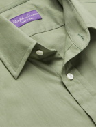 Ralph Lauren Purple label - Herringbone Cotton Shirt - Green