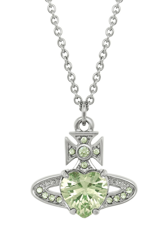 Photo: Vivienne Westwood Ariella Crystal-embellished orb Necklace - Green - One Size