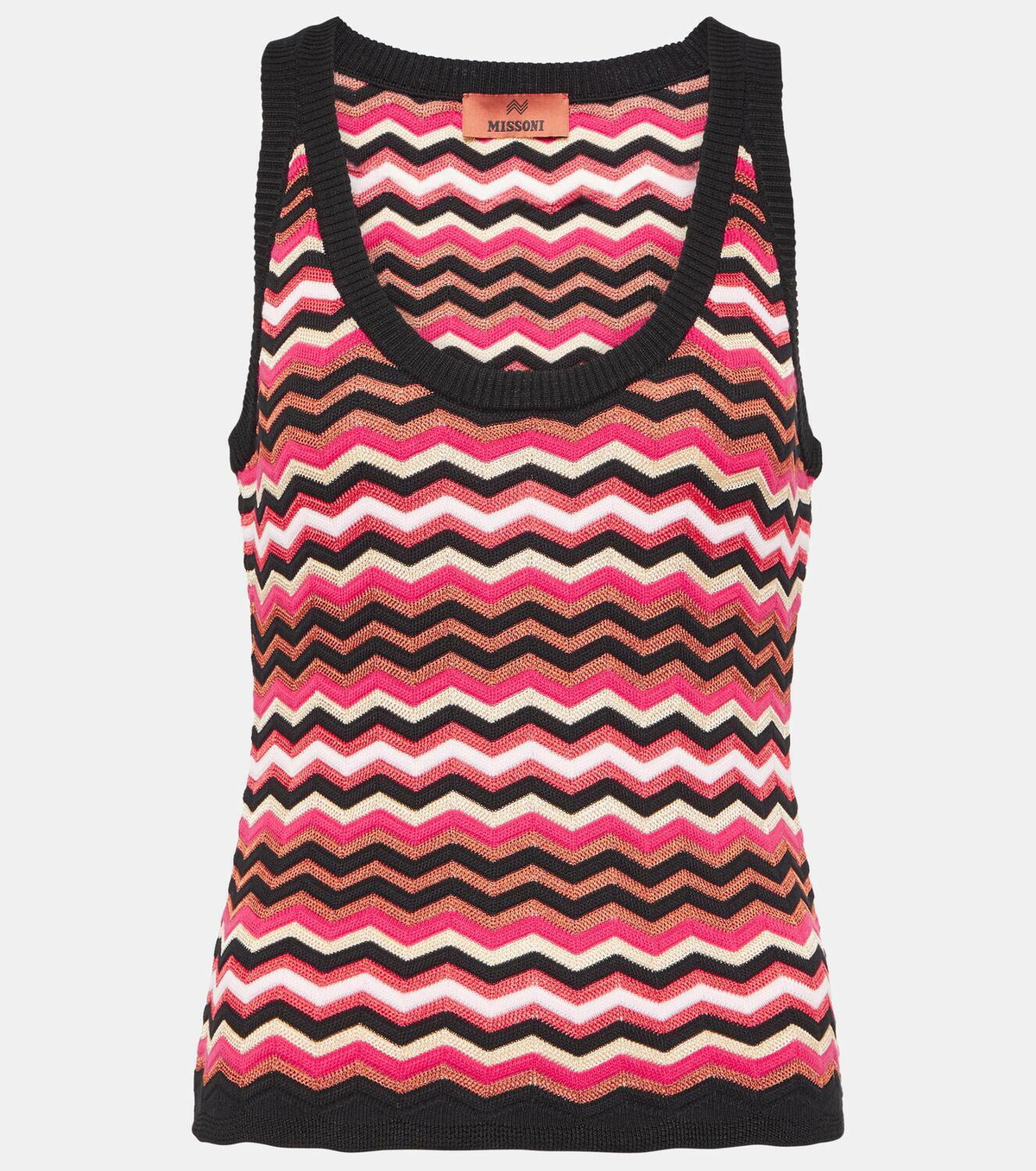 Missoni Zig Zag cotton-blend tank top