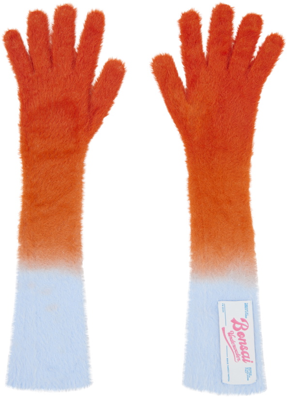 Photo: Bonsai Blue & Orange Gradient Gloves