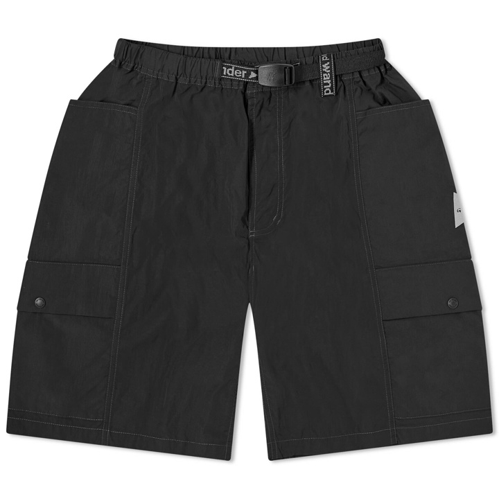 Photo: Gramicci Men's x And Wander Patchwork Wind Shorts in Black