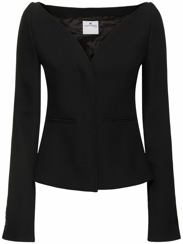 Photo: COURREGES Ellipse Heritage Crepe Tailored Jacket