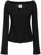 COURREGES Ellipse Heritage Crepe Tailored Jacket