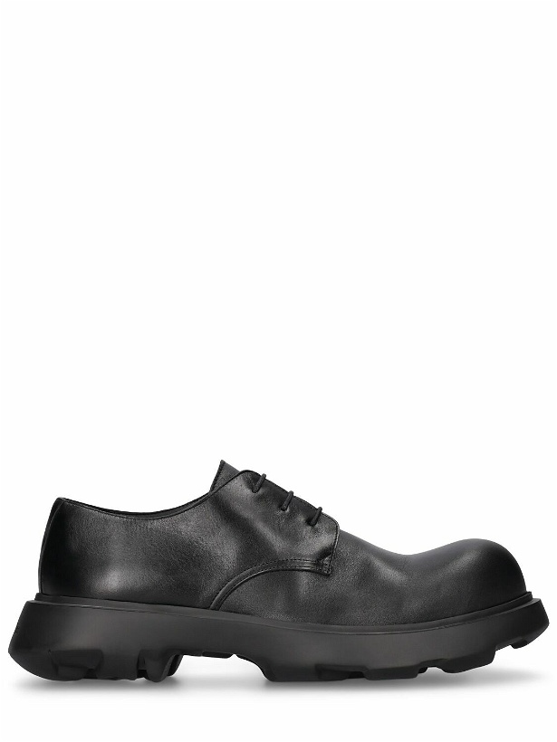 Photo: ACNE STUDIOS Berby Stars Leather Derby Lace-up Shoes