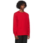 AMI Alexandre Mattiussi Red Jersey Long Sleeve T-Shirt