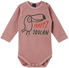 Bonmot Organic Baby Red 'Happy Toucan' Romper