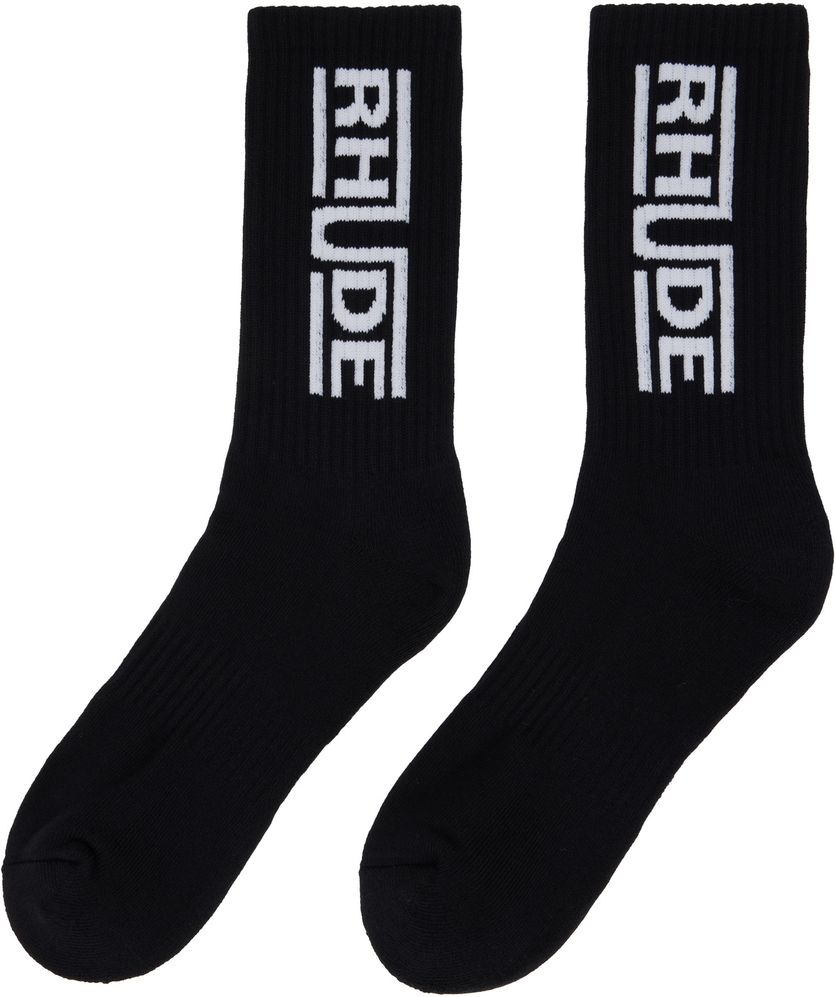 Rhude Black 'Rhude' Champions Logo Socks