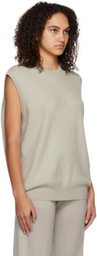 Frenckenberger Taupe Crewneck Vest