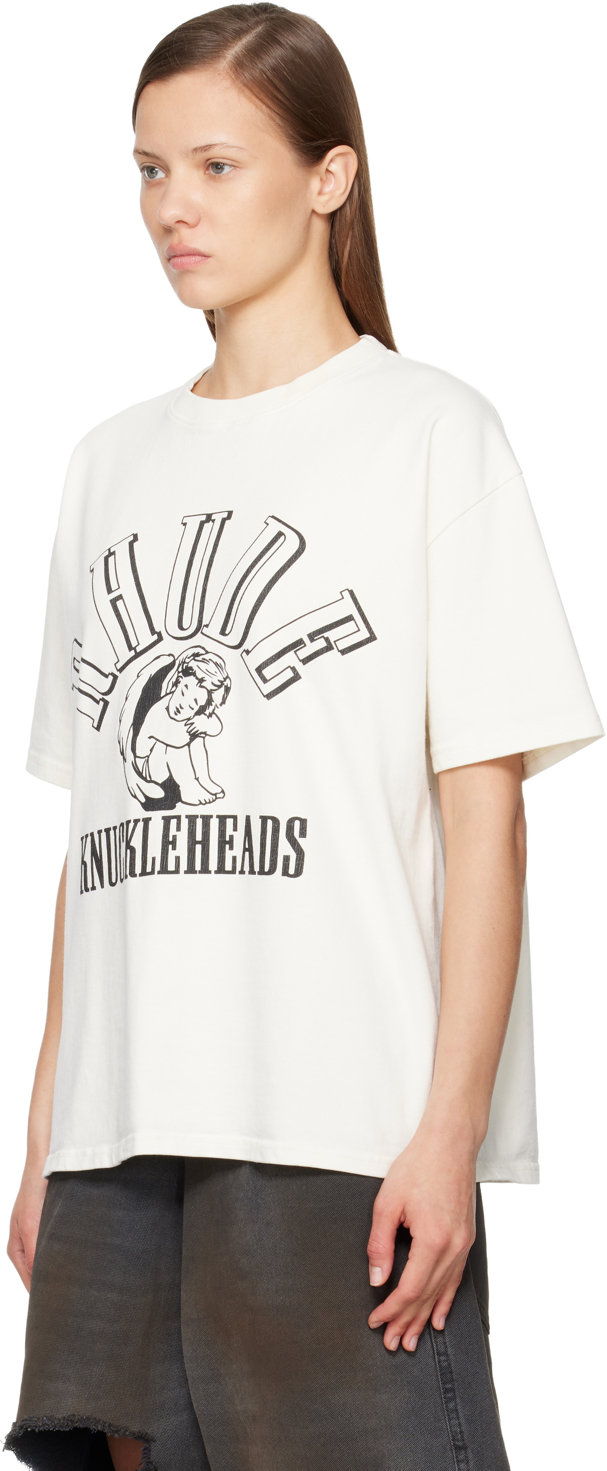 Rhude White 'Knuckleheads' T-shirt