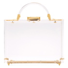 Mark Cross Transparent Plexi Grace Box Bag