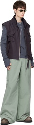 FFFPOSTALSERVICE Purple Darted Kalf Vest