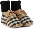 Burberry Baby Vintage Check Chalburyul Sock Detail Pre-Walkers