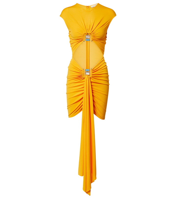 Photo: Christopher Esber Bezel Quartz Disconnect jersey minidress