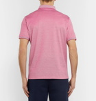 Loro Piana - Mélange Cotton-Piqué Polo Shirt - Pink