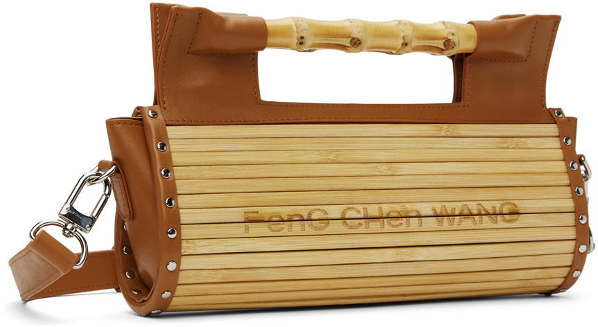 Feng Chen Wang Beige Bamboo Roots Bag