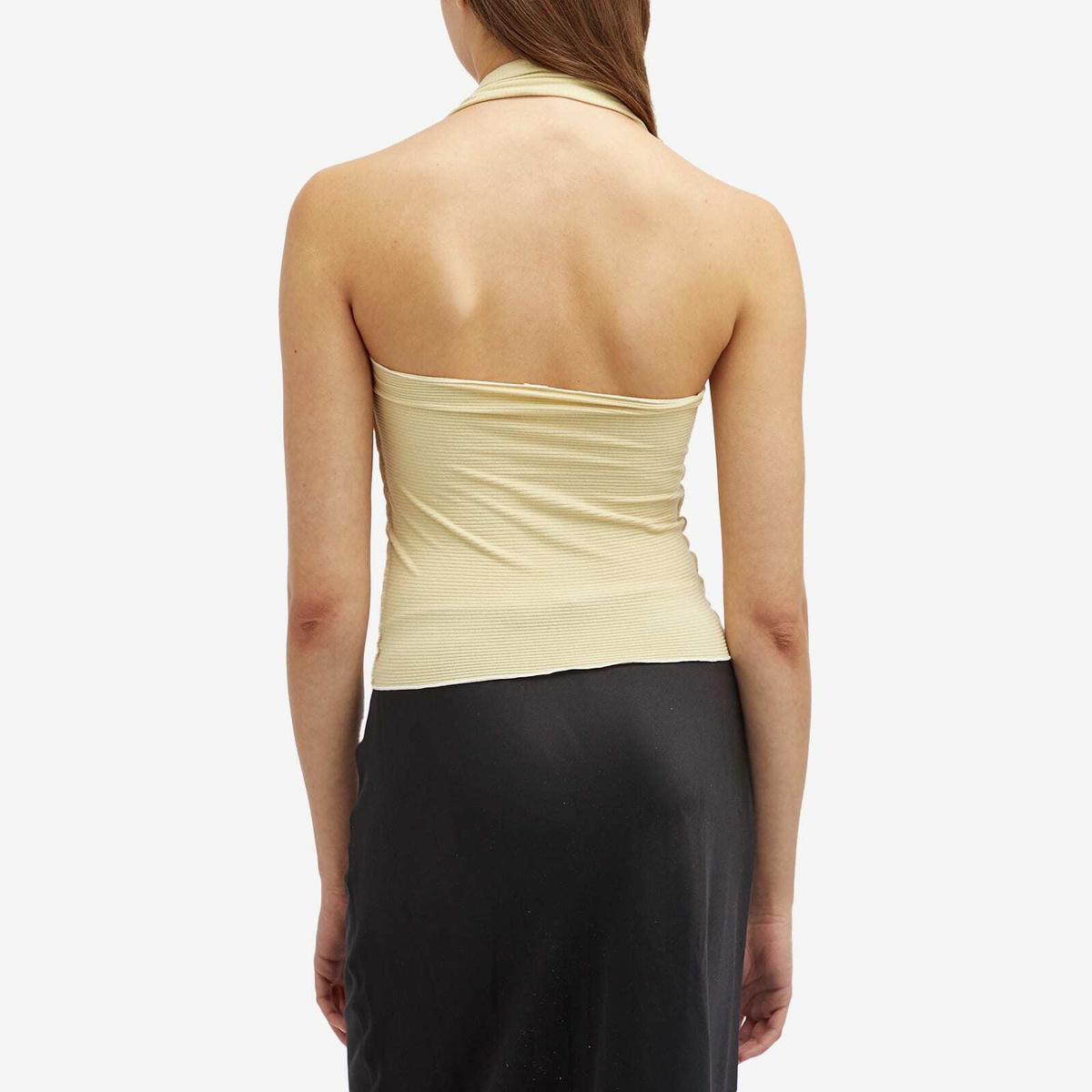 Baserange Women's Cinder Halt Top in Hen Yellow Baserange