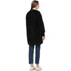 Chimala Reversible Black Fleece Coat