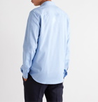 AMI - Logo-Appliquéd Cotton Shirt - Blue