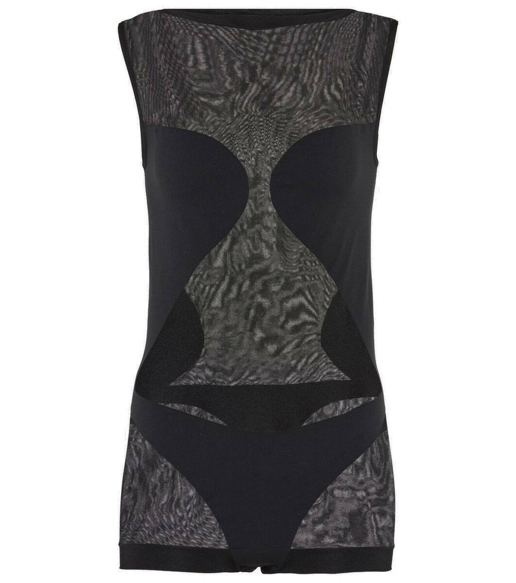 Wolford Straight neckline mesh bodysuit Wolford
