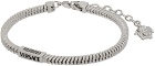 Versace Silver Herringbone Chain Bracelet