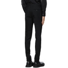 Alexander McQueen Black Wool Slashed Seam Trousers